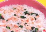 三文鱼油菜粥图片